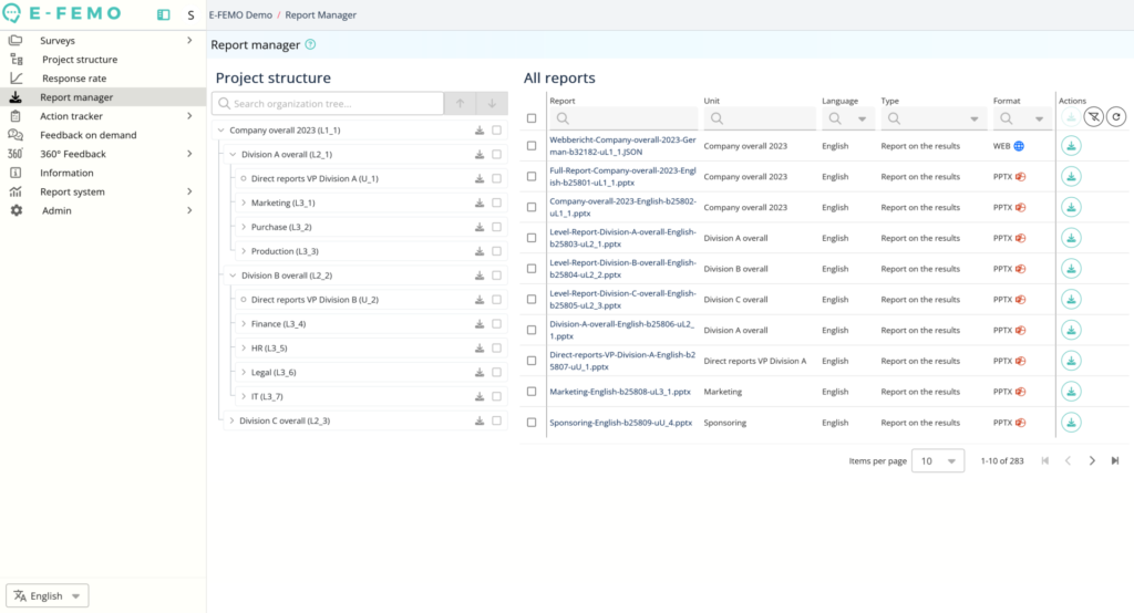 Survey Report Manager Preview