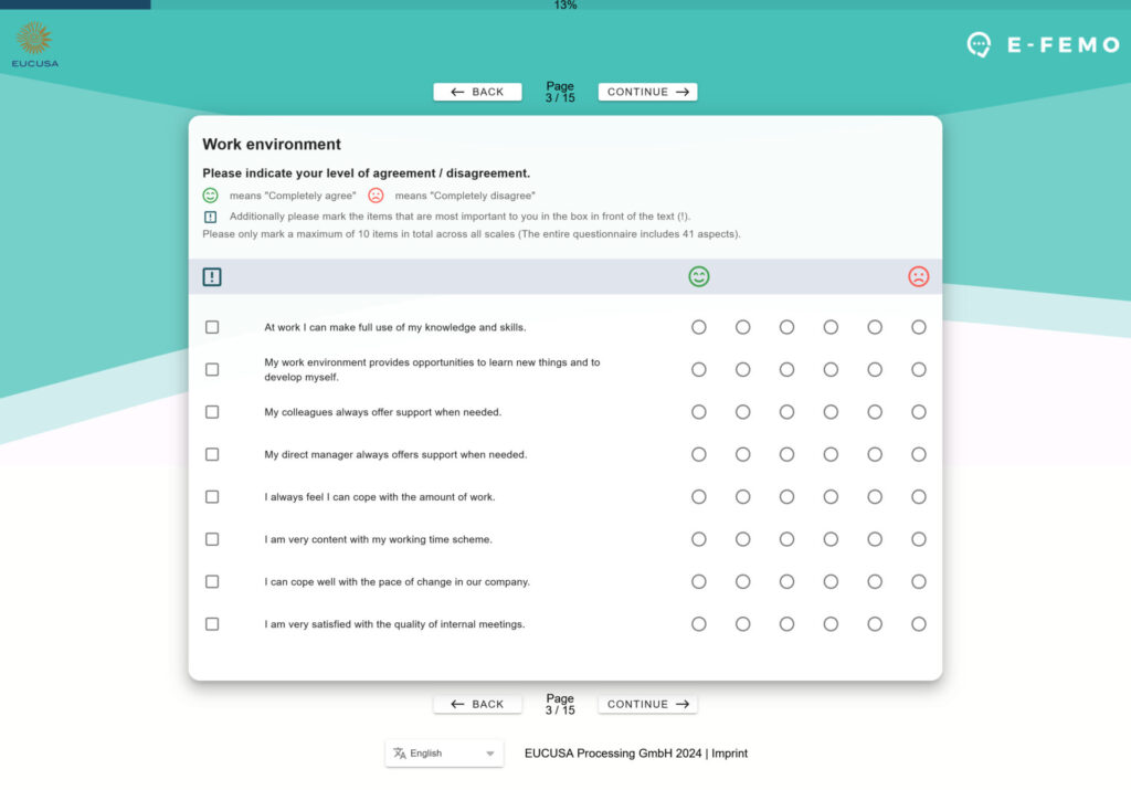 E-FEMO Survey Page